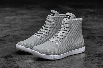 Women's Nobull High-Top Arctic Grey Trainers Grey | SG M2993Q